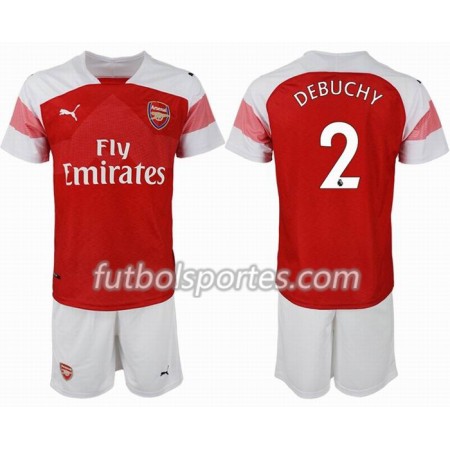 Camisetas Arsenal DEBUCHY 2 Niño Primera Equipacion 2018/2019